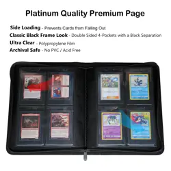 Rayvol 4-Pocket Binder for Semi Rigid Card Holders Holds 208 Semi Rigid Card ... - Image 3