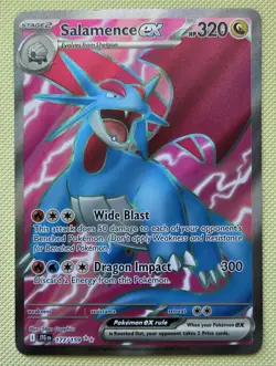 Salamence ex 177/159 Single Raw Card Journey Together Pokemon - Image 1