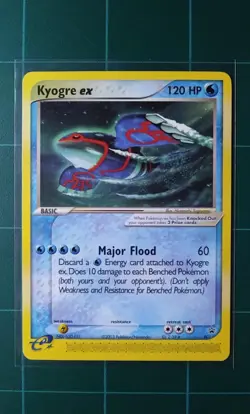 Pokemon Card Black Star Promo # 001 Kyogre EX E-Reader Nintendo Power MagazineNM - Image 1