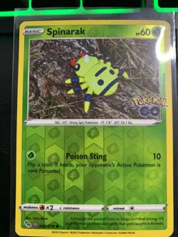 (2) Pokemon Go Spinarak Reverse Holo Peelable Ditto Cards - Image 2