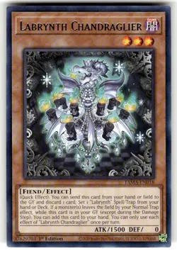 Yugioh! Labrynth Chandraglier - TAMA-EN018 - Rare - 1st Edition Near Mint, Engli - Image 1