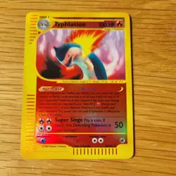 TYPHLOSION 28/165 POKEMON CARD (EXPEDITION BASE SET) REVERSE HOLO RARE - Image 1
