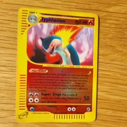 TYPHLOSION 28/165 POKEMON CARD (EXPEDITION BASE SET) REVERSE HOLO RARE - Image 3