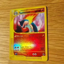 TYPHLOSION 28/165 POKEMON CARD (EXPEDITION BASE SET) REVERSE HOLO RARE - Image 4