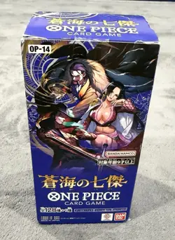 Bandai One Piece Card Game OP-14 Booster Box 蒼海の七傑 24 Packs Japanese - Image 2