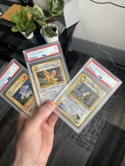Pokemon TCG Low Pop Vintage Japanese PSA Slab Lot 3 Cards - Image 1