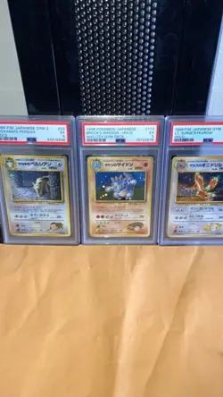 Pokemon TCG Low Pop Vintage Japanese PSA Slab Lot 3 Cards - Image 2