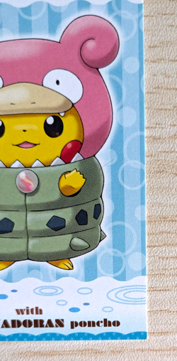 Poncho Pikachu Mega Slowbro Yadoran Business Card Pokemon Canter Japan 2015 - Image 5