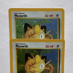 Pokemon Promo Vintage Holo Cards Lot Meowth 2x 2000 Nintendo Wizards - Image 3