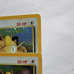 Pokemon Promo Vintage Holo Cards Lot Meowth 2x 2000 Nintendo Wizards - Image 4