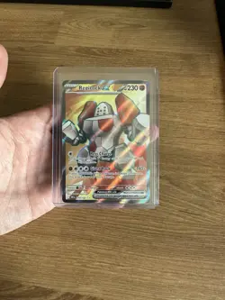 Pokemon TCG Regirock EX Full Art Holo Ultra Rare SV10 214/182 230HP - Image 1