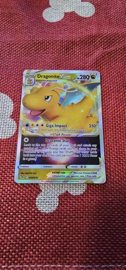 Pokemon Go TCG Dragonite VSTAR Holo Ultra Rare Card 050/078 - Image 1