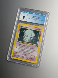 CGC Mint 9 Wobbuffet Pokemon (2001) Neo Discovery unlimited 16/75 Holo - Image 1