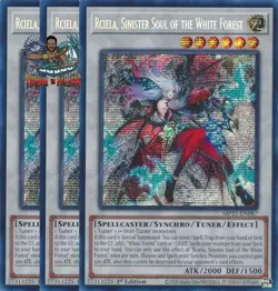 Yugioh Rciela Sinister Soul of the White Forest MP25-EN087 Prismatic Secret Rare - Image 1