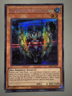 YUGIOH ATLANTEAN HEAVY INFANTRY ASIA ENGLISH CR05-AES10 SECRET RARE (1ST RUN) - Image 1