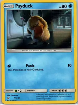 Pokemon TCG Psyduck 7/18 Detective Pikachu Holo NM - Image 1