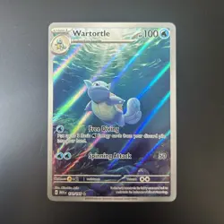 Pokemon Wartortle 171/165 Illustration Rare Holo 100 HP Scarlet & Violet 151 - Image 1
