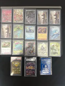 Pokemon Japanese 151, VStar Universe. Includes Pikachu Masterball PSA 9, Mew SAR - Image 1