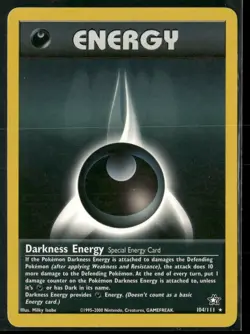Darkness Energy 104/111 Rare Neo Genesis Pokemon Near Mint - Image 1