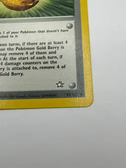 Pokemon TCG Gold Berry 93/111 Trainer Neo Genesis Vintage WOTC - Image 5