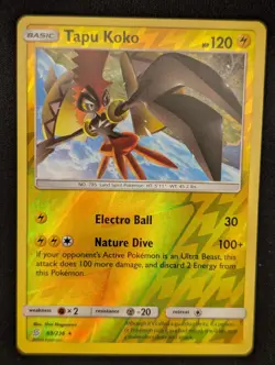 Pokemon TCG Tapu Koko 69/236 Unified Minds Reverse Holo - Image 1