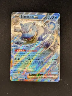 Pokemon TCG Blastoise ex 009/165 Scarlet & Violet 151 - Image 1