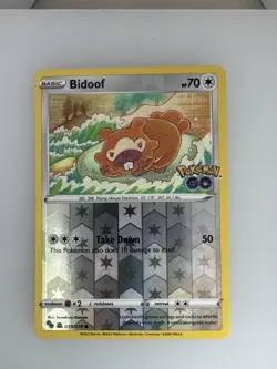2022 Pokemon GO Bidoof (Ditto) Reverse Holo 59 - Image 1