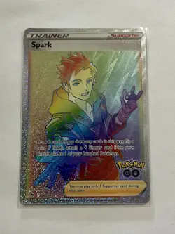 Spark (Secret) Holo Secret Rare Pokemon GO 085/078 NM - Image 1