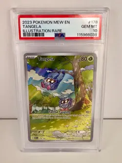 2023 POKEMON MEW EN TANGELA #178 IR PSA 10 - Image 2