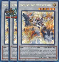 Yugioh! Silvera, Wolf Tamer of the White Forest MP25-EN086 Prismatic Secret Rare - Image 1
