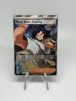 Black Belt's Training 255/217 ASC: Trainer Supporter Full Art Holo Pokemon NM - Image 1