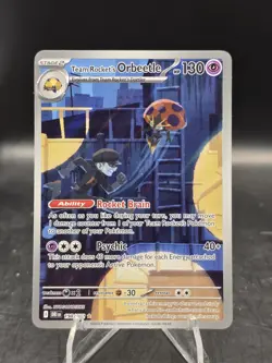 Pokemon TCG Team Rocket’s Orbeetle 198/182 Destined Rivals Illustration Rare NM - Image 1