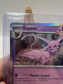 Pokemon TCG : 033/131 Espeon : Rare Holo Card : Prismatic Evolutions LP/NM - Image 5