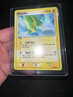 Electrike 52/100 Reverse Holo Pokemon EX Crystal Guardians Stamp NM - Image 1
