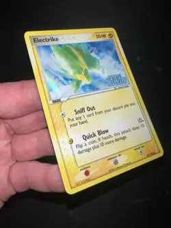 Electrike 52/100 Reverse Holo Pokemon EX Crystal Guardians Stamp NM - Image 3