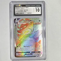 Galarian Slowking VMAX Pokemon TCG Chilling Reign 207/198 Rainbow Rare CGC 10 - Image 1