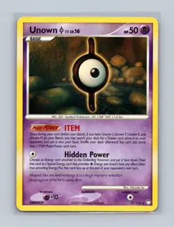 Unown [I] 37/123 Rare Mysterious Treasures Pokemon Lightly Played - Image 1