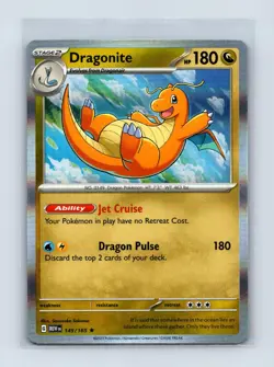 Dragonite 149/165 Rare 151 Pokemon Holo Near Mint - Image 1