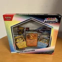 Pokemon TCG SV8.5 Prismatic Evolutions Poster Collection Box Factory Sealed - Image 1