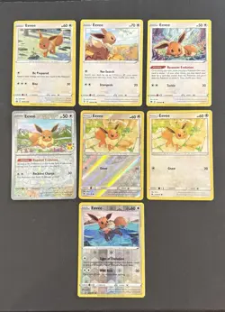 Pokemon TCG Mixed Eevee Lot - Image 1