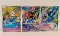 Rowlet Litten Popplio - Promo Set - 43 44 45 Pokemon TCG First Partner Series 1 - Image 1