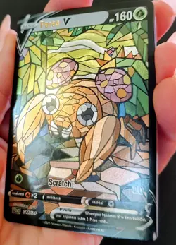 Pokemon Paras V 46/S-P Stained Glass Card - Image 2