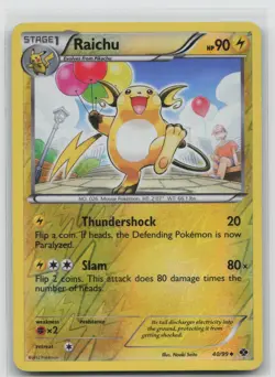 Raichu 40/99 Uncommon Next Destinies Pokemon Reverse Holo Lightly Played - Image 1