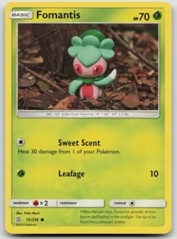 Fomantis 15/236 Common Unified Minds Pokemon Near Mint - Image 1