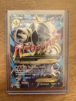 M Mewtwo ex 159/162 Breakthrough Full Art Ultra Rare Holo LP Pokemon TCG Mega - Image 1