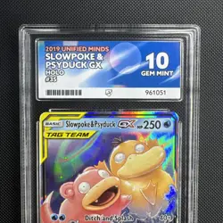 Slowpoke & Psyduck GX 35/236 Unified Minds ACE 10 GEM MINT Pokemon TCG - Image 2