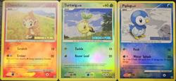 Chimchar Turtwig Piplup Holo Diamond & Pearl Stamped 76/130 103/130 93/130 Lot - Image 1