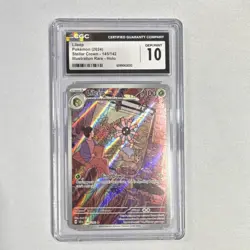 Lileep Pokemon TCG Sv07: Stellar Crown Illustration Rare Holo 145/142 CGC 10 - Image 1