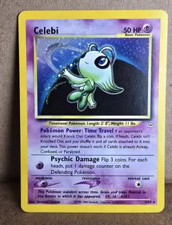 Pokemon TCG Neo Revelation Celebi Holo Rare 3/64 50 HP 2000 English - Image 1