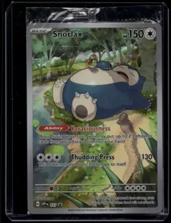Pokemon TCG Snorlax 051 Scarlet & Violet 151 Promo Sealed NM F - Image 1